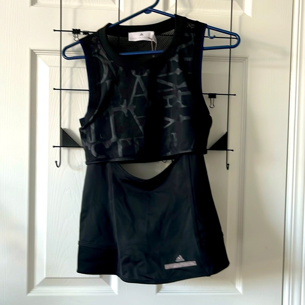 Stella Mc Cartney workout tank top black size Small